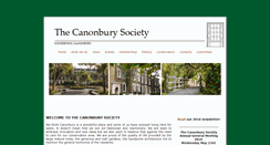 Desktop Screenshot of canonburysociety.org.uk