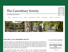 Tablet Screenshot of canonburysociety.org.uk